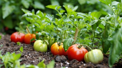 Fresh Tomatoes and Vegetables