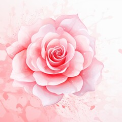 Rose watercolor and white gradient abstract winter background light cold copy space design blank greeting form blank copyspace for design text photo 