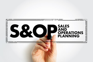 SOP Sales and Operations Planning - monthly integrated business management process that empowers...