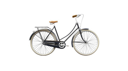 Classic Vintage Bicycle on transparent background