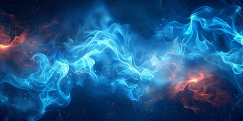 Blue and orange abstract background