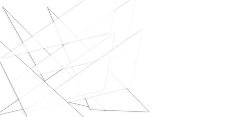 Abstract White line background with space, geometric vector background, with triangle shapes.