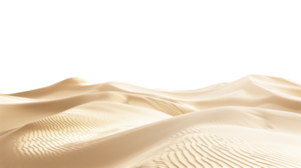 滑らかな砂丘、背景透過
