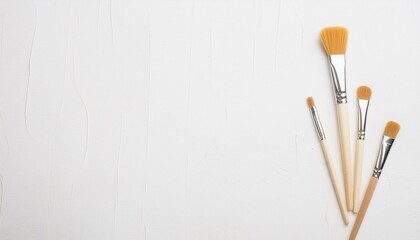 brushes and palette, banner for painters