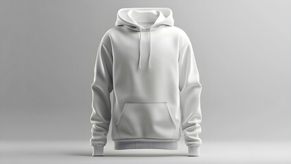 Mockup of a plain male long sleeve hoodie sweatshirt design. Concept Fashion Design, Men's Clothing, Long Sleeve Hoodie, Plain Sweatshirt, Mockup Design