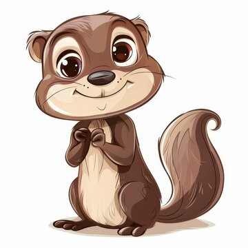 recommend clip art:   A free cartoon groundhog with a bell on a white background , no cost for use, compatible with all codes