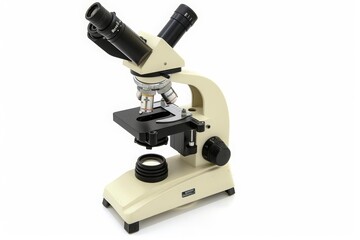 A tiny clipart of a microscope, highlighting the beauty of science, isolated with a white background