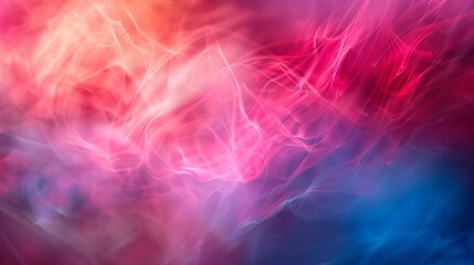 Naklejka premium A blurred red and blue abstract shapes on a soft background.