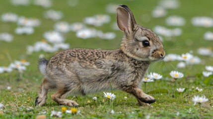 Fototapeta premium similarly blurred daisies
