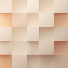 Tan color square pattern on banner with shadow abstract tan geometric background with copy space modern minimal concept empty blank copyspace 