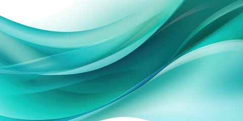 Teal ecology abstract vector background natural flow energy concept backdrop wave design promoting sustainability and organic harmony blank copyspace 
