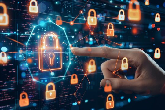 Leverage HTTPS and padlock security to protect business networks, using API and OAuth for data privacy and comprehensive protection against malware threats.