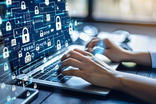 Ensure data privacy and network security for businesses with HTTPS and padlock measures, using API and OAuth to safeguard against digital malware threats.