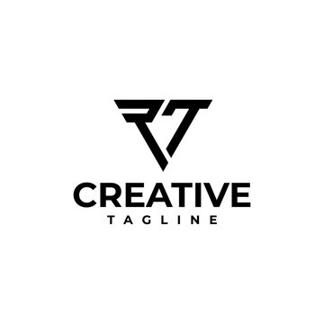 rt logo,rt lettermark logo,sports logo,business logo,technology logo,