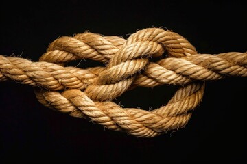 Seamless Tile of Thick Rope Strands - Generative AI. Seamlessly expandable on all sides to your desired size.. Beautiful simple AI generated image in 4K, unique.