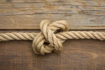 Fototapeta premium Close-Up of Rope on Black Background for a Textured Photo or Design Element. Beautiful simple AI generated image in 4K, unique.