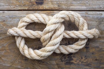 Fototapeta premium Close-up of colorful ropes tied on a black background.. Beautiful simple AI generated image in 4K, unique.