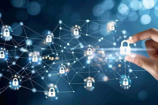 Utilize HTTPS and padlock protections to secure business networks, using API and OAuth to enhance data privacy and protect against malware threats.