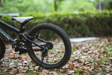 山の中のオフロード自転車 子ども用 LOOK車