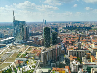 Obraz premium Milan aerial view. Milano city, Italy