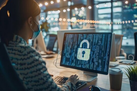 Enhance digital security in business networks with HTTPS and padlock, using API and OAuth to protect data privacy and defend against malware threats.