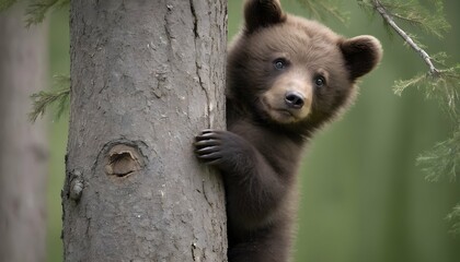 a-bear-cub-learning-to-climb-a-tree- 3