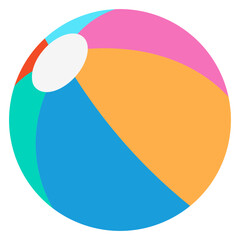 colorful beach ball illustration