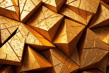 Abstract pattern wallpaper texture of geometric pattern golden design