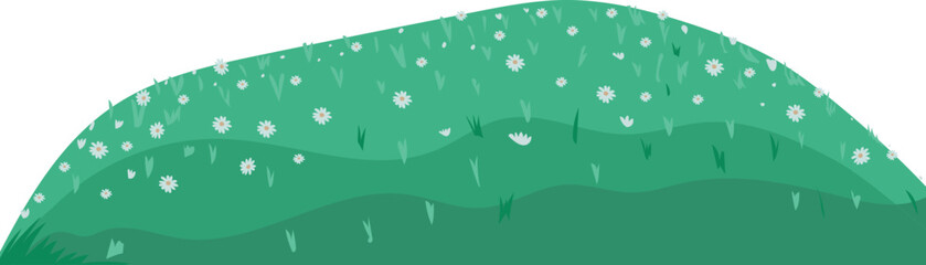 Mountain illustration on transparent background.
