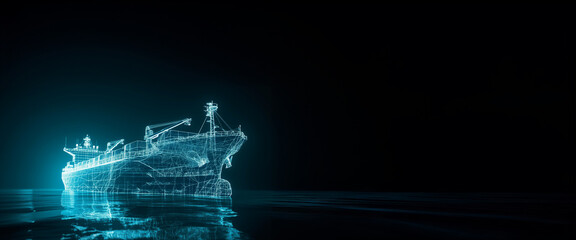 cargo ship LNG ship bunkering, shipping industry with container, new technology	