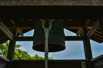 お寺参拝　奈良飛鳥寺の鐘