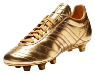 PNG  Golden boot footwear shoe white background.