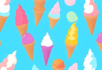 Ice-Cream-Cone-Flat-Vector-Groovy-Lofi-Isolated-On (11) 1