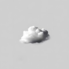 White fluffy clouds in the blue sky on a sunny day. 3d illustration