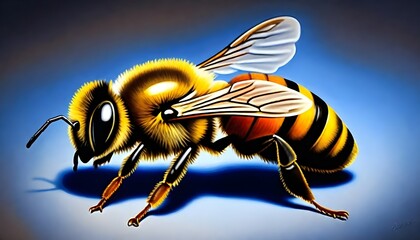 A coloful honey bee (4)