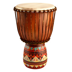 Elegant Caribbean drum isolated on a white background calypso 