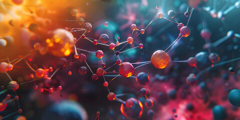  Abstract science background with atoms and molecule 
 Abstract Structures in Science and Medicine ...