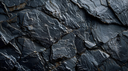 Black or Dark Gray Rough Grainy Stone Texture Background for Design Projects, Architecture, and Interior Concepts, Generative Ai

