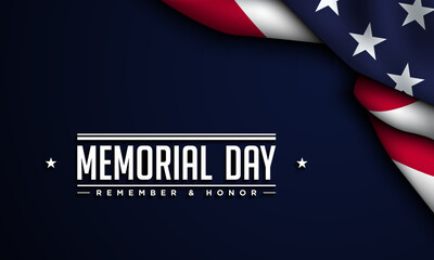 Memorial Day Background Design.