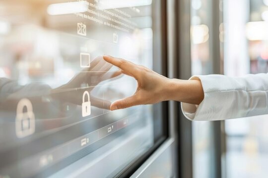 Secure business networks and data privacy with HTTPS and padlock measures, integrating API and OAuth to defend against malware in the digital realm.