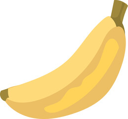 Cartoon banana transparent background. 