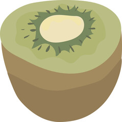 Cartoon kiwi transparent background.
