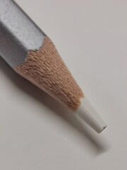 High Angle Pencil On A white table