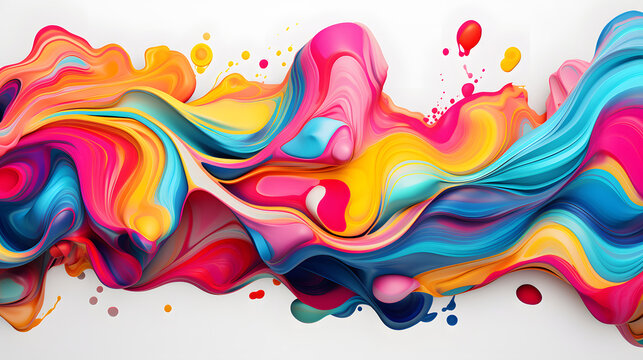 abstract white alchemy liquid pattern bright neon colors geometric pattern graphics poster background
