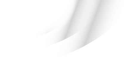 Abstract white and gray color, modern design stripes background with geometric round shape. Vector illustration.