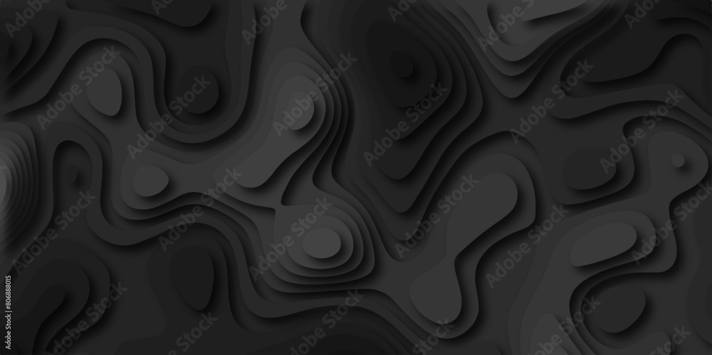 Leinwandbilder abstract grey paper cut background design .abstract vector seamless pattern with shadows trendy mult