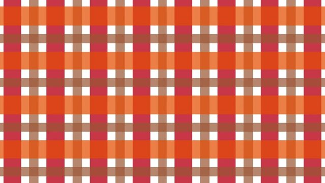 orange red brown Tartan plaid Autumn theme, motion
