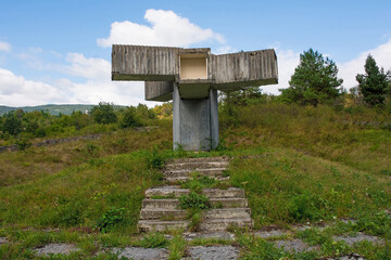 Yugoslav-era WW2 partisan memorial in Bransko in Bosanski Petrovac municipality of Una-Sana Canton,...