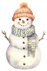 PNG Snowman winter white anthropomorphic.