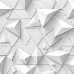 Abstract Geometric Universal Background in White and Silver Tones for Business Presentations and Modern Designs, Generative Ai

